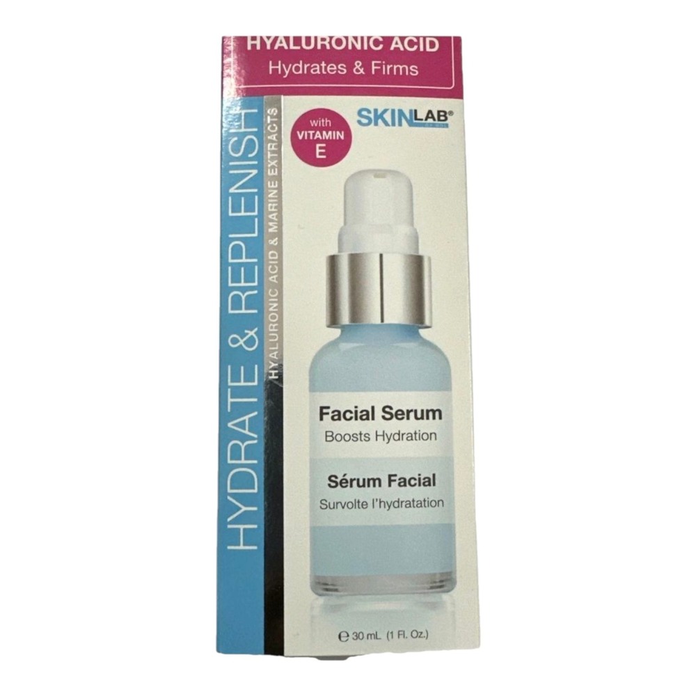 SkinLab Hydrate & Replenish Facial Serum With Vitamin E 1oz. Hyaluronic Acid NEW - Picture 9 of 15